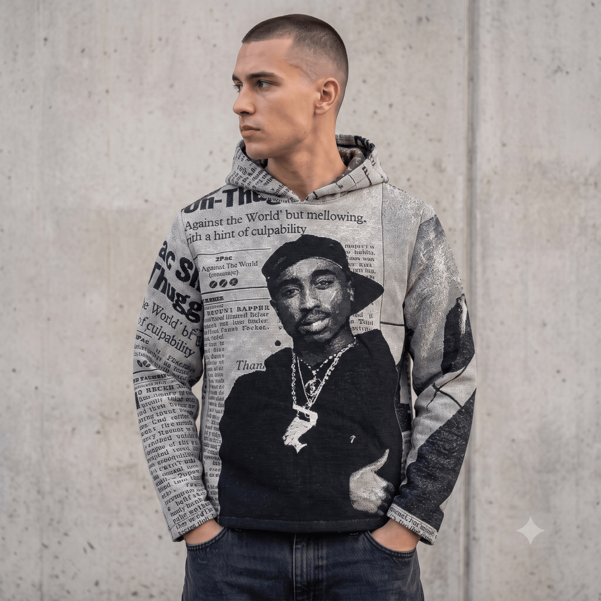 GREY 2PAC TAPESTRY