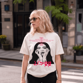 JISOO HEAVY WEIGHT COTTON TEE-8907