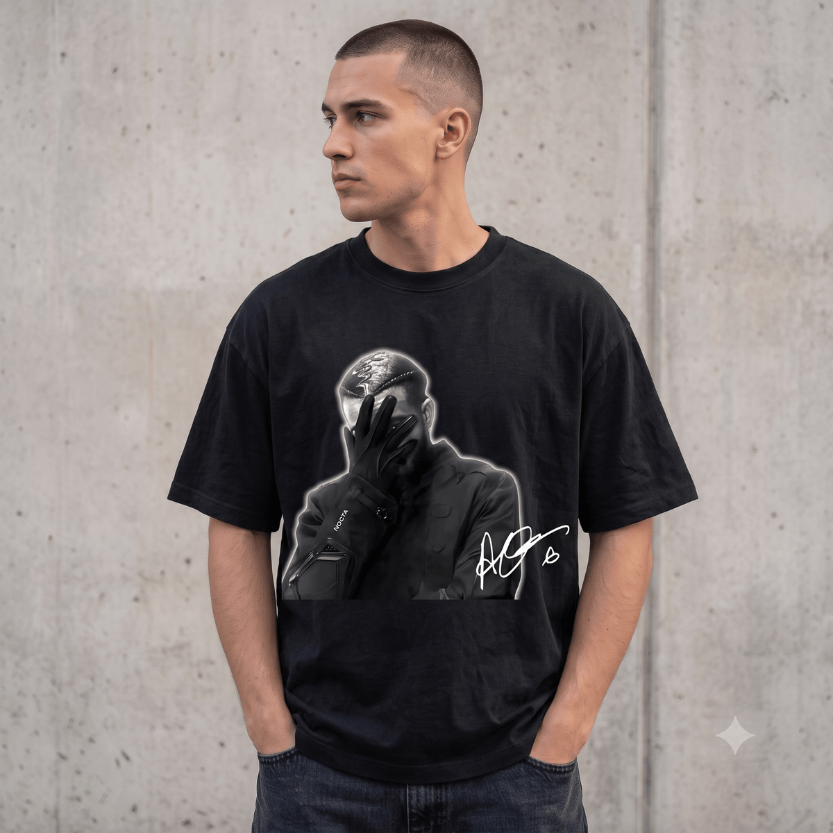 DRAKE NOCTA SIGNATURE GRAPHIC WEIGHT COTTON TEE-57011