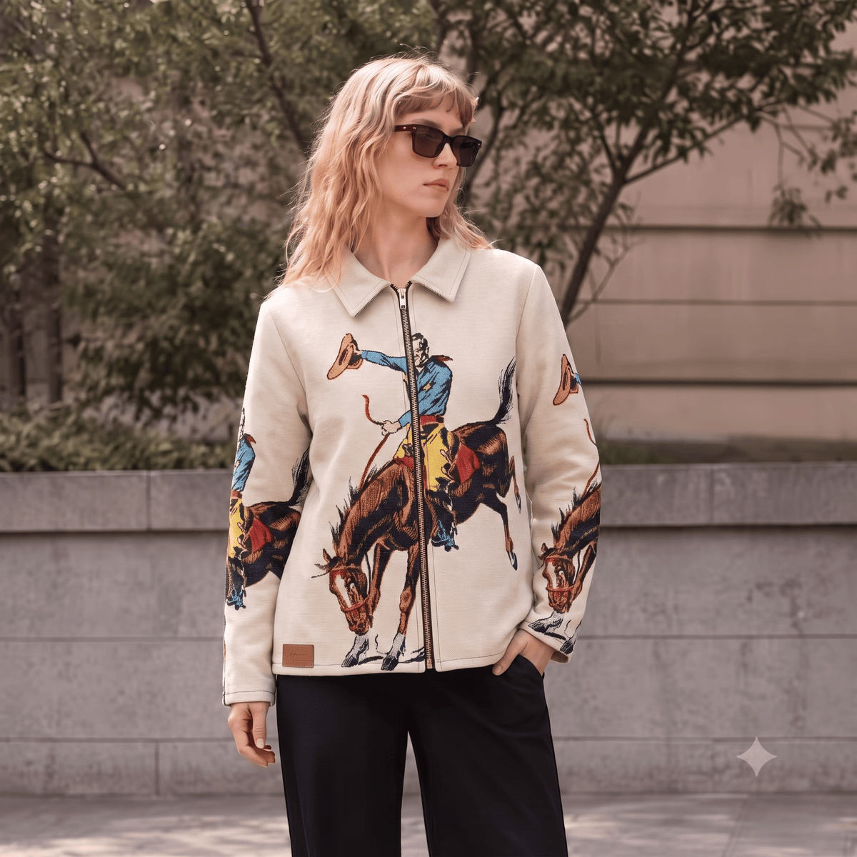 MAN RIDING BUCKING HORSE V2 JACKET