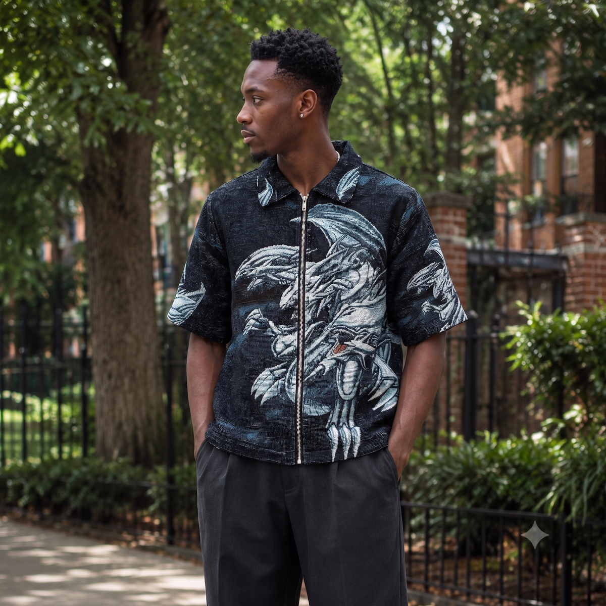 BLUE EYES WHITE DRAGON TAPESTRY TEE