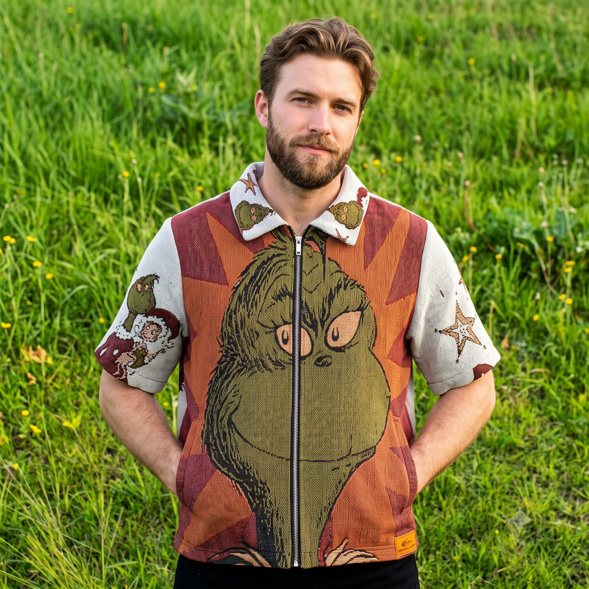 GRINCH TAPESTRY TEE