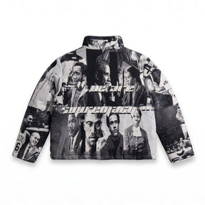 BLACK LEADER TAPESTRY COAT