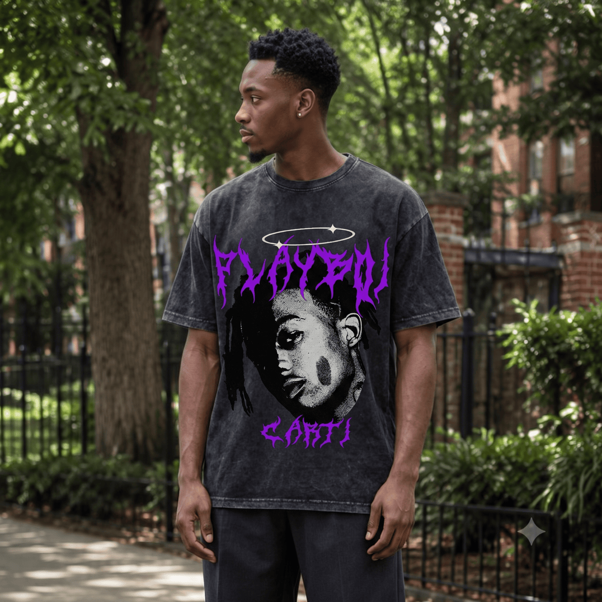 PLAYBOI CARTY HEAVY WEIGHT COTTON TEE-8915