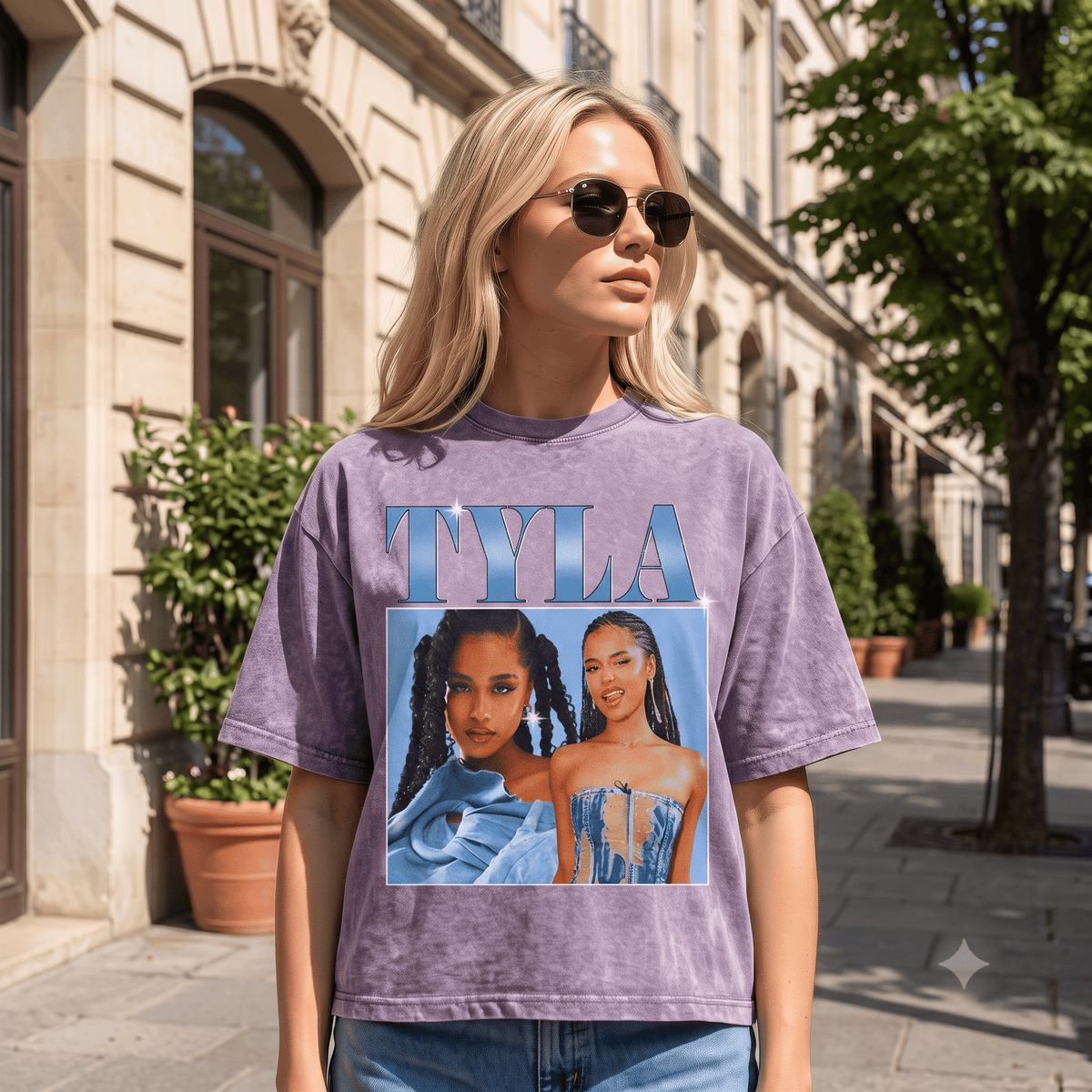 TYLA HEAVY WEIGHT COTTON TEE-8871