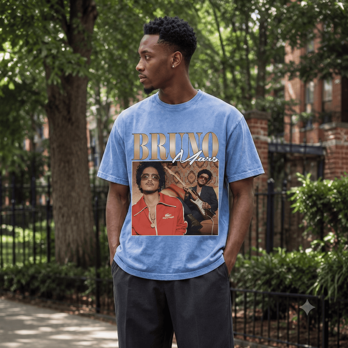 BRUNO MARS HEAVY WEIGHT COTTON TEE-8854