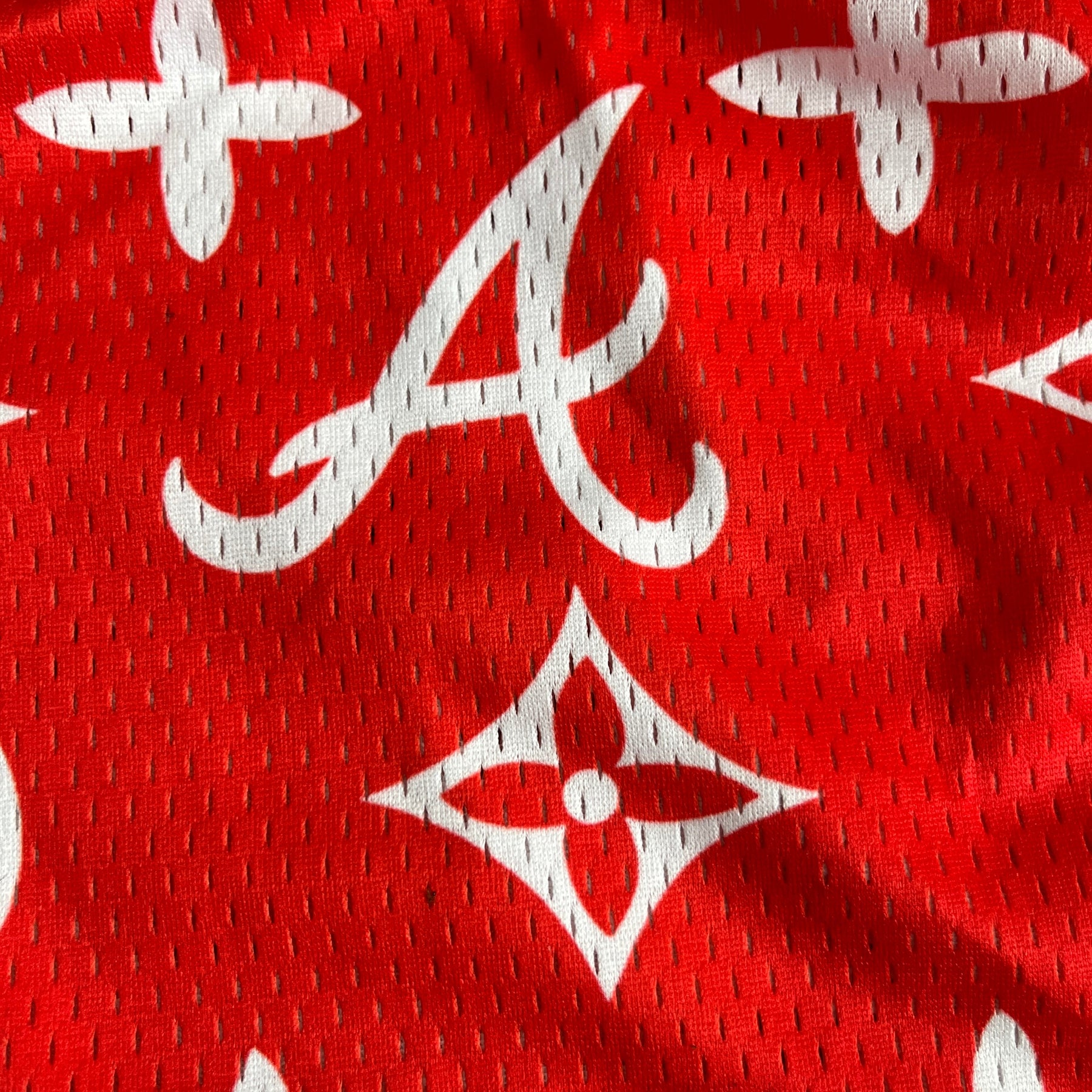 RED ALABAMA MESH SHORTS-8600