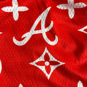 RED ALABAMA MESH SHORTS-8600