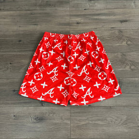 RED ALABAMA MESH SHORTS-8600