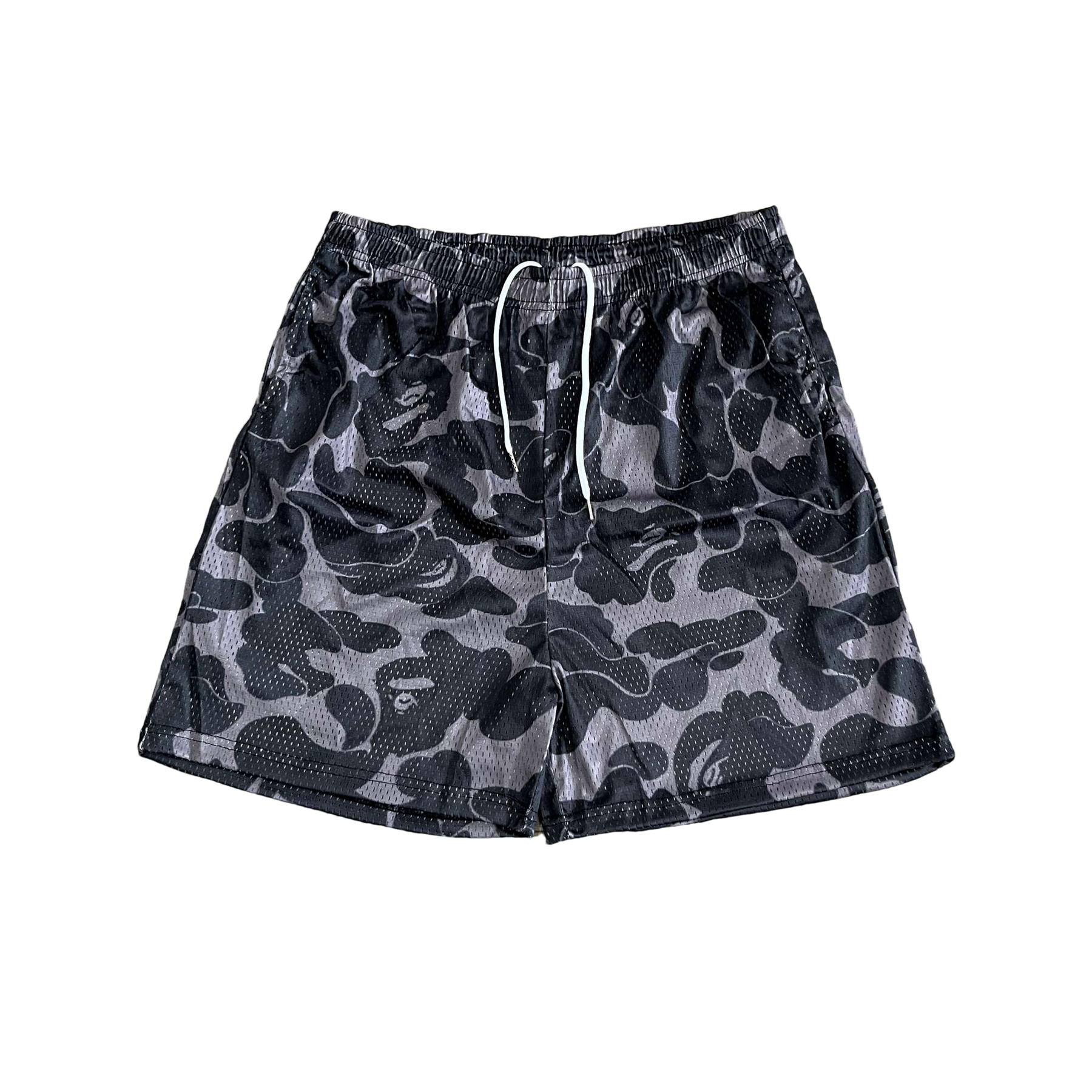 BAPE BLACK MESH SHORTS-8603