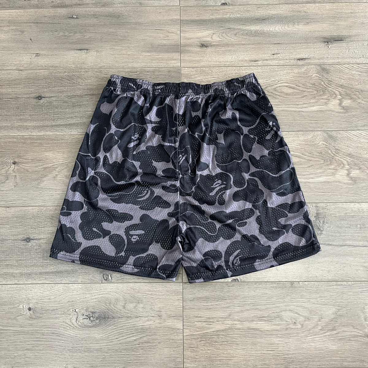BAPE BLACK MESH SHORTS-8603