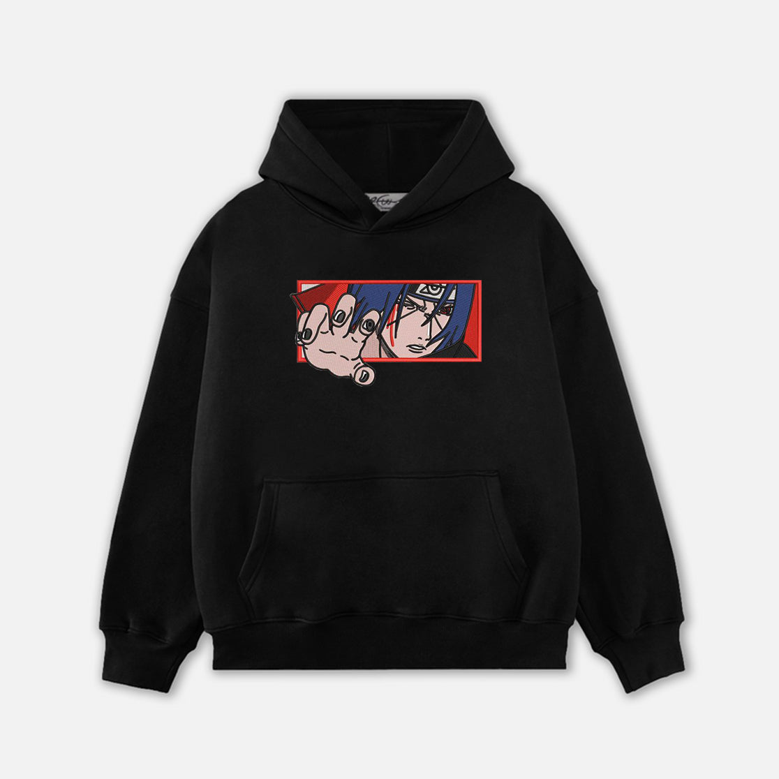 Itachi Embroidery Hoodie-8409