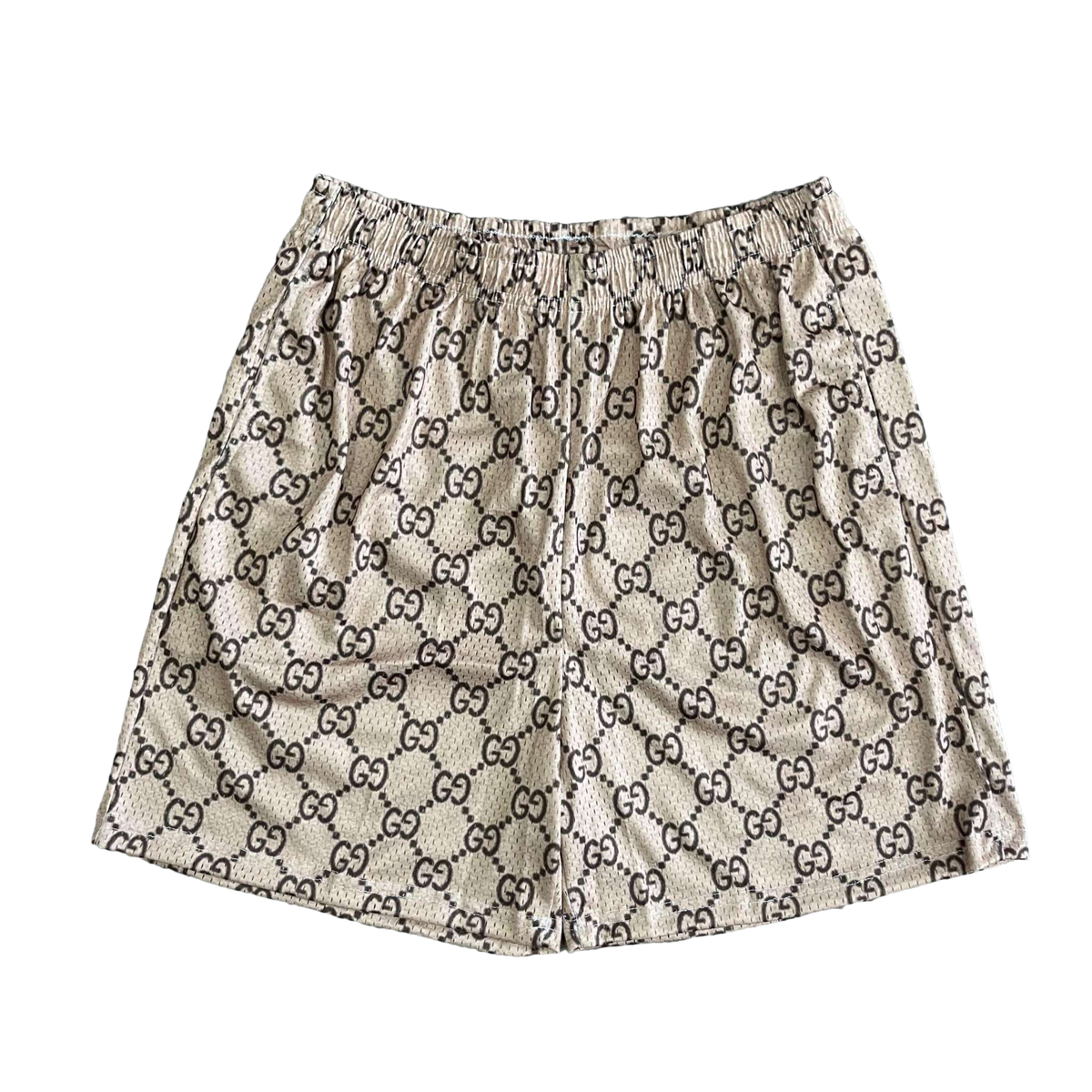 KHAKI GU MESH SHORTS-8717