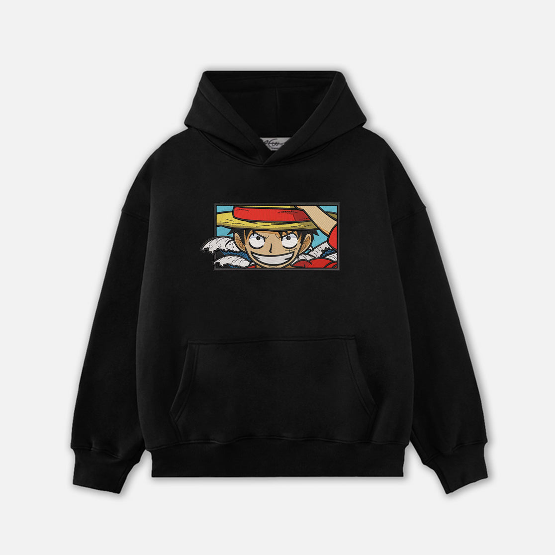 Luffy Embroidery Hoodie-8417