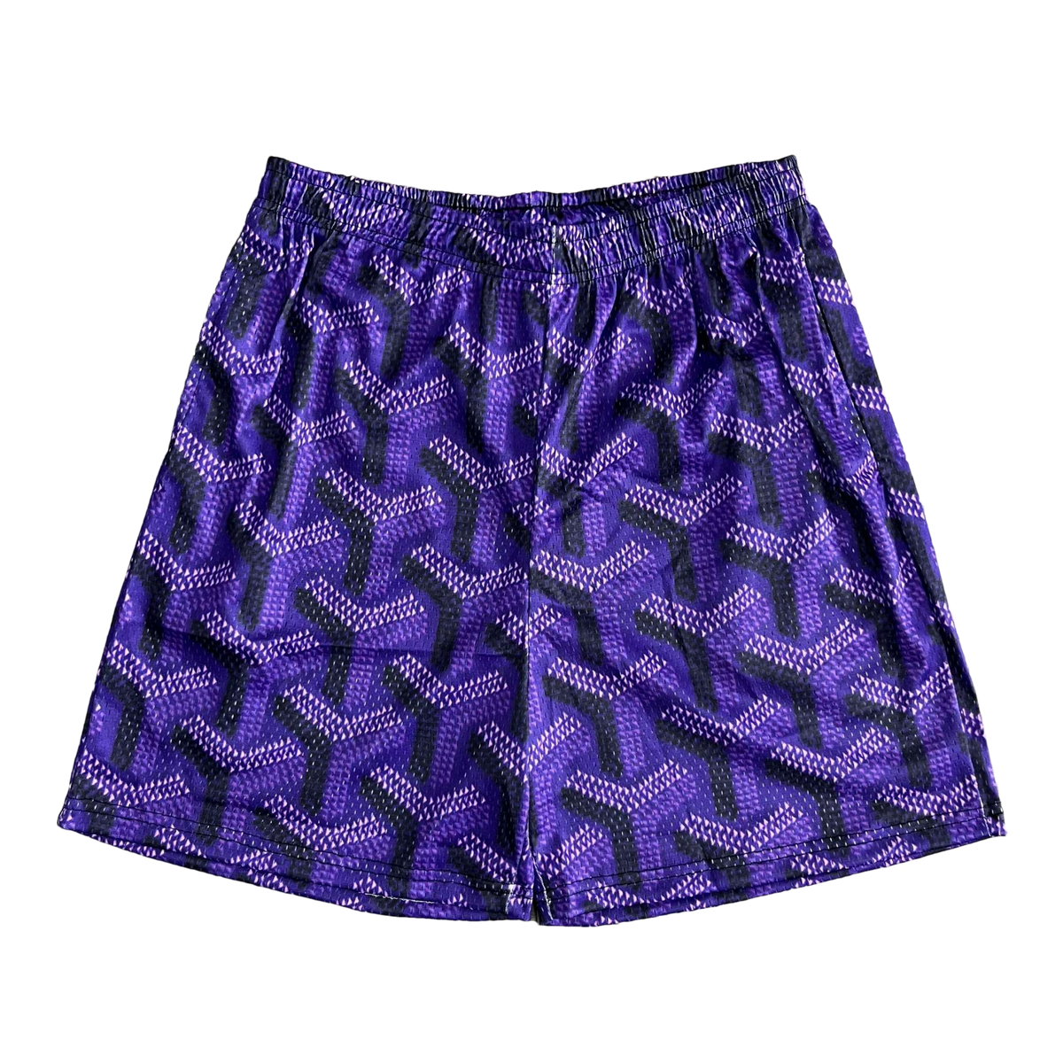 PURPLE GY MESH SHORTS-8736