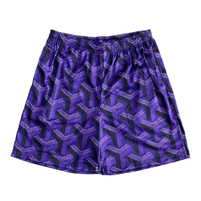 PURPLE GY MESH SHORTS-8736