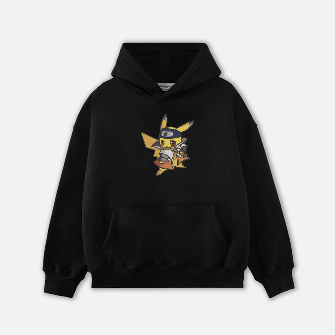 PikachuMinato Embroidery Hoodie-8420