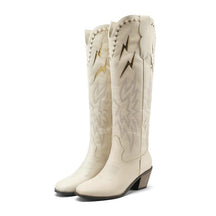Women’s Lightning Embroidered Knee-High Western Boots-60039