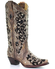 Corral Women's Sequin Inlay Western Boots-60025