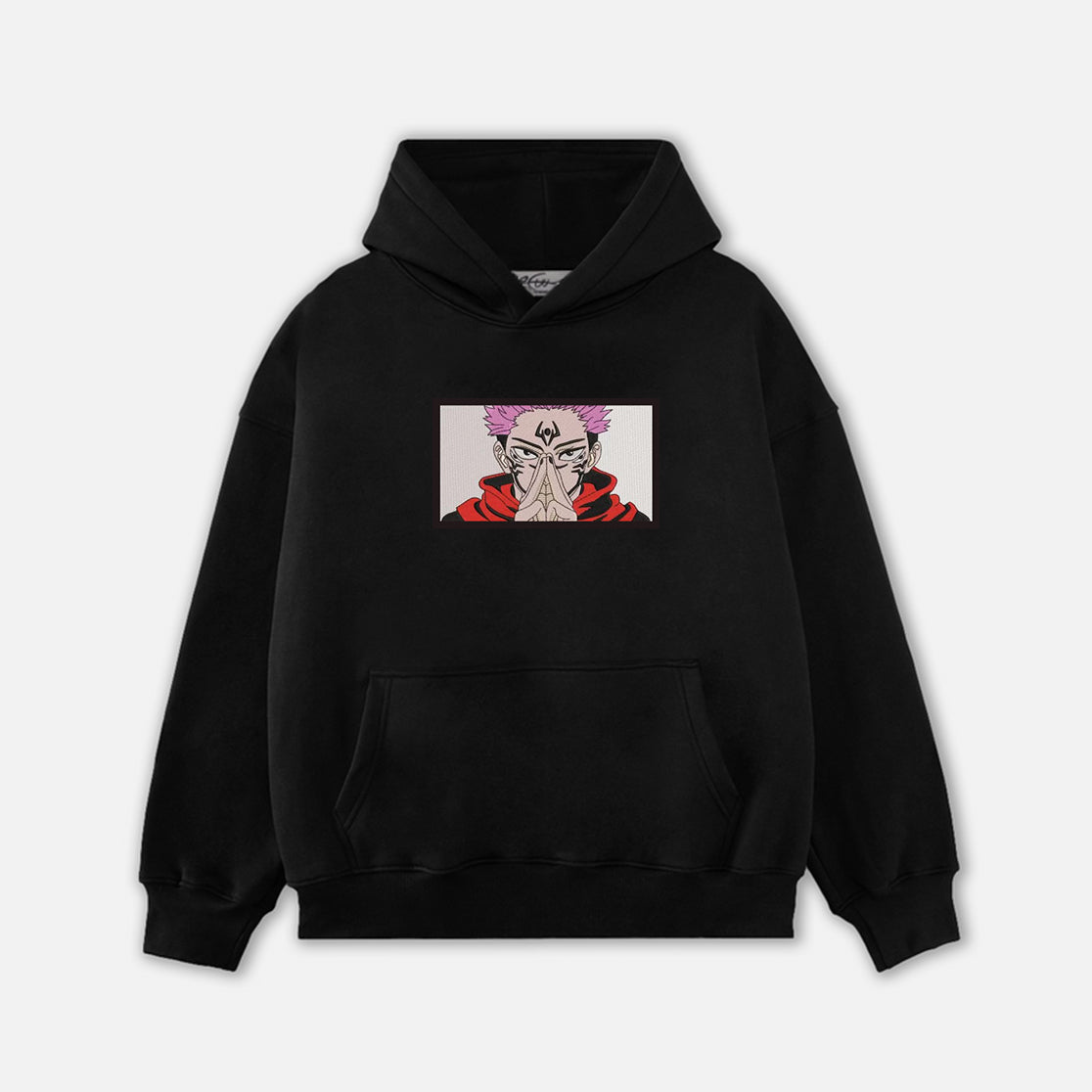 Sukuna Embroidery Hoodie-8422