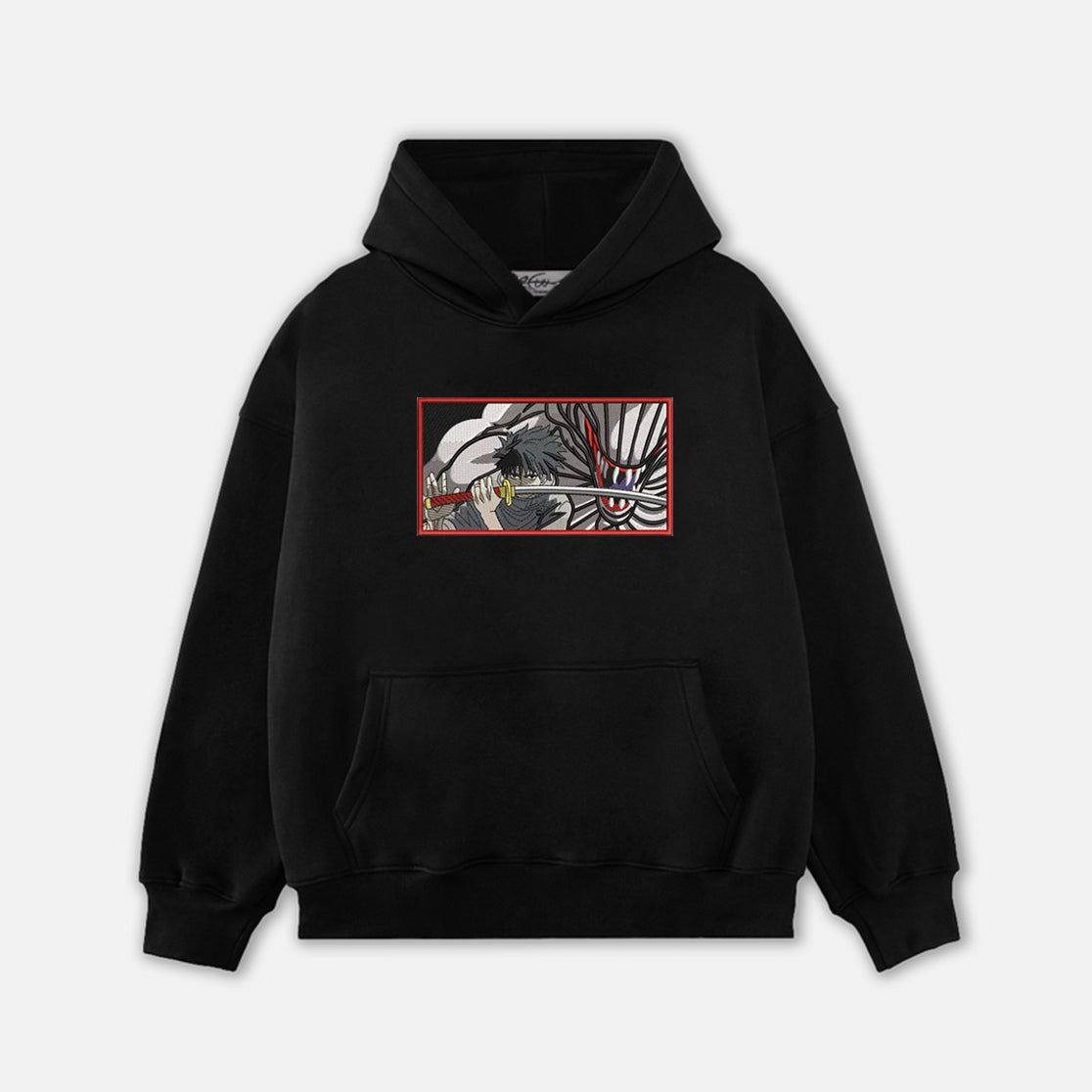 Yuta&Rika Embroidery Hoodie-8429
