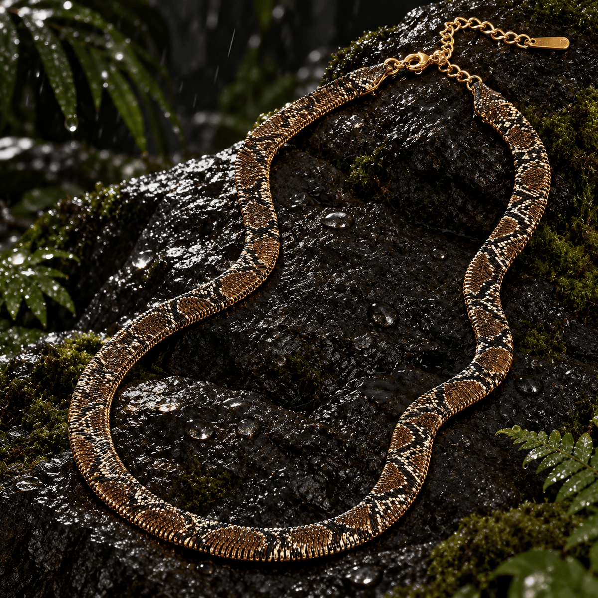 SNAKE PATTERN NECKLACE