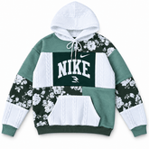 Green Mood Patchwork Hoodie -02