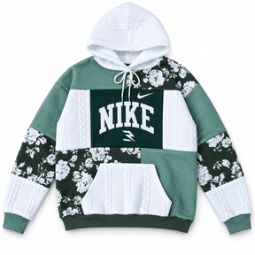 Green Mood Patchwork Hoodie -02