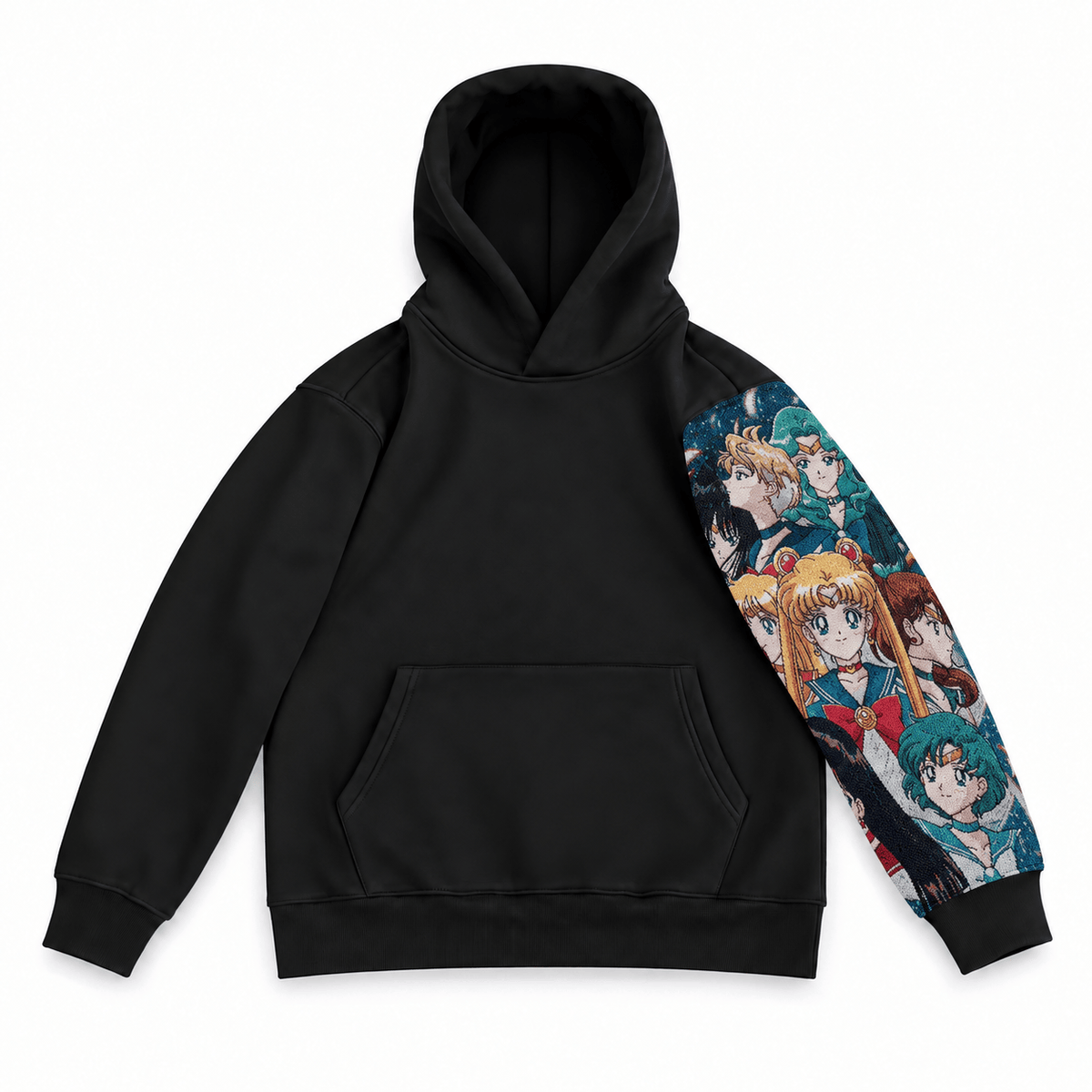 Beauty Girl Patchwork Hoodie -10