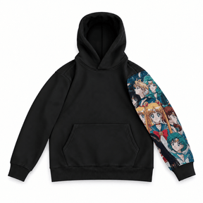 Beauty Girl Patchwork Hoodie -10