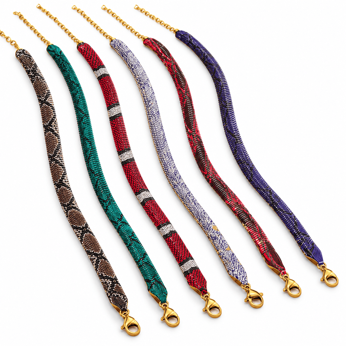 SNAKE PATTERN NECKLACE