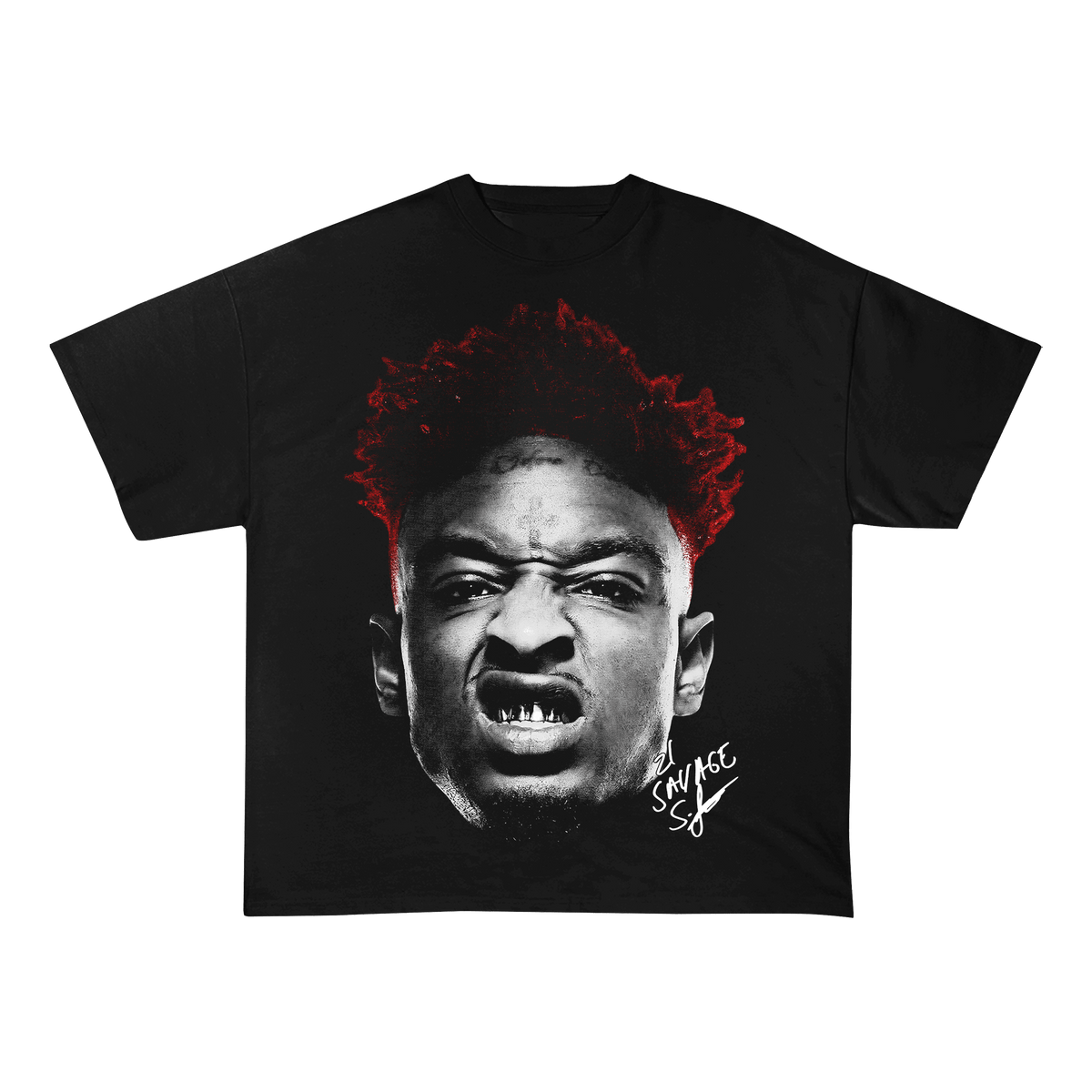 RDMCLOTHINGART tapestry hoodie 21SAVAGE WEIGHT COTTON TEE-8022