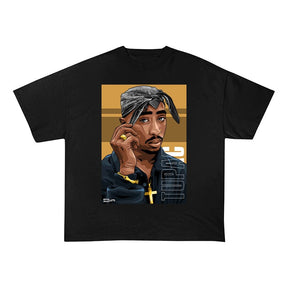 RDMCLOTHINGART tapestry hoodie 2PAC HEAVY COTTON TEES-8246