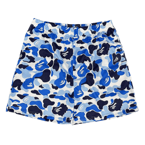 RDMCLOTHINGART tapestry hoodie BAPE BLUE MESH SHORTS-8688