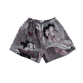 RDMCLOTHINGART tapestry hoodie BETTY BOOP CHERRIES TAPESTRY SHORTS