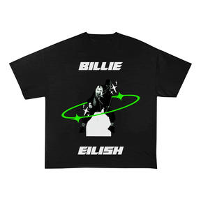 RDMCLOTHINGART tapestry hoodie BILLIE EILISH HEAVY WEIGHT COTTON TEE-8873
