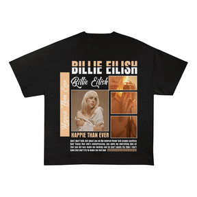 RDMCLOTHINGART tapestry hoodie BILLIE EILISH HEAVY WEIGHT COTTON TEE-8990