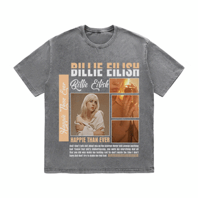 RDMCLOTHINGART tapestry hoodie BILLIE EILISH HEAVY WEIGHT COTTON TEE-8990