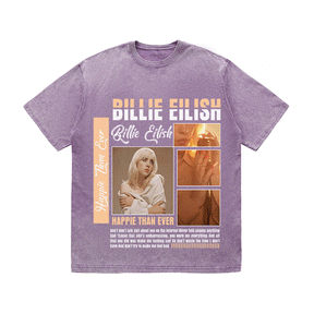 RDMCLOTHINGART tapestry hoodie BILLIE EILISH HEAVY WEIGHT COTTON TEE-8990