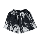 BLACK HIP TAPESTRY SHORT - RDMCLOTHINGART