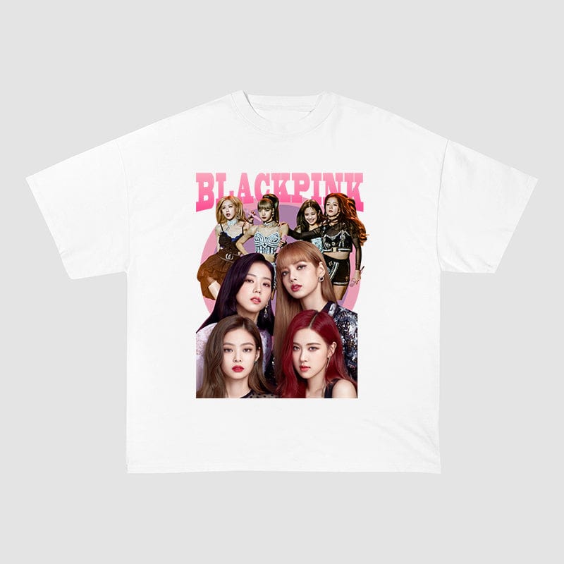 RDMCLOTHINGART tapestry hoodie BLACKPINK HEAVY COTTON TEES-8231