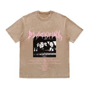 RDMCLOTHINGART tapestry hoodie BLACKPINK HEAVY WEIGHT COTTON TEE-8898