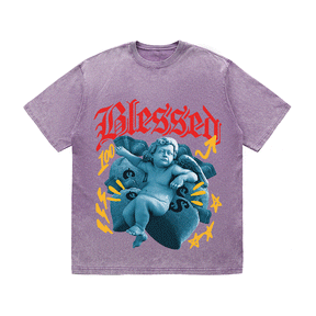 RDMCLOTHINGART tapestry hoodie BLESSED HEAVY WEIGHT COTTON TEE-9033