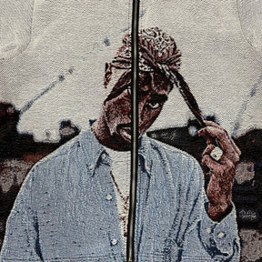 RDMCLOTHINGART tapestry hoodie BLUE 2PAC TAPESTRY JACKET