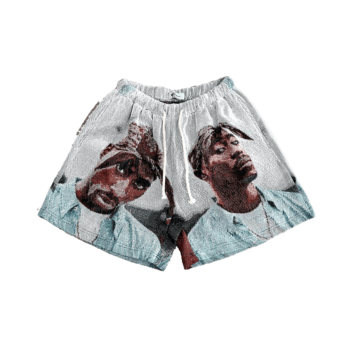 RDMCLOTHINGART tapestry hoodie BLUE 2PAC TAPESTRY SHORTS