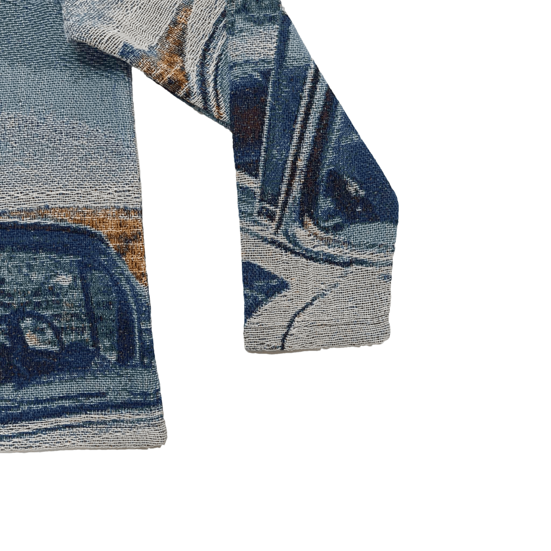 RDMCLOTHINGART tapestry hoodie Blue Nip Tapestry