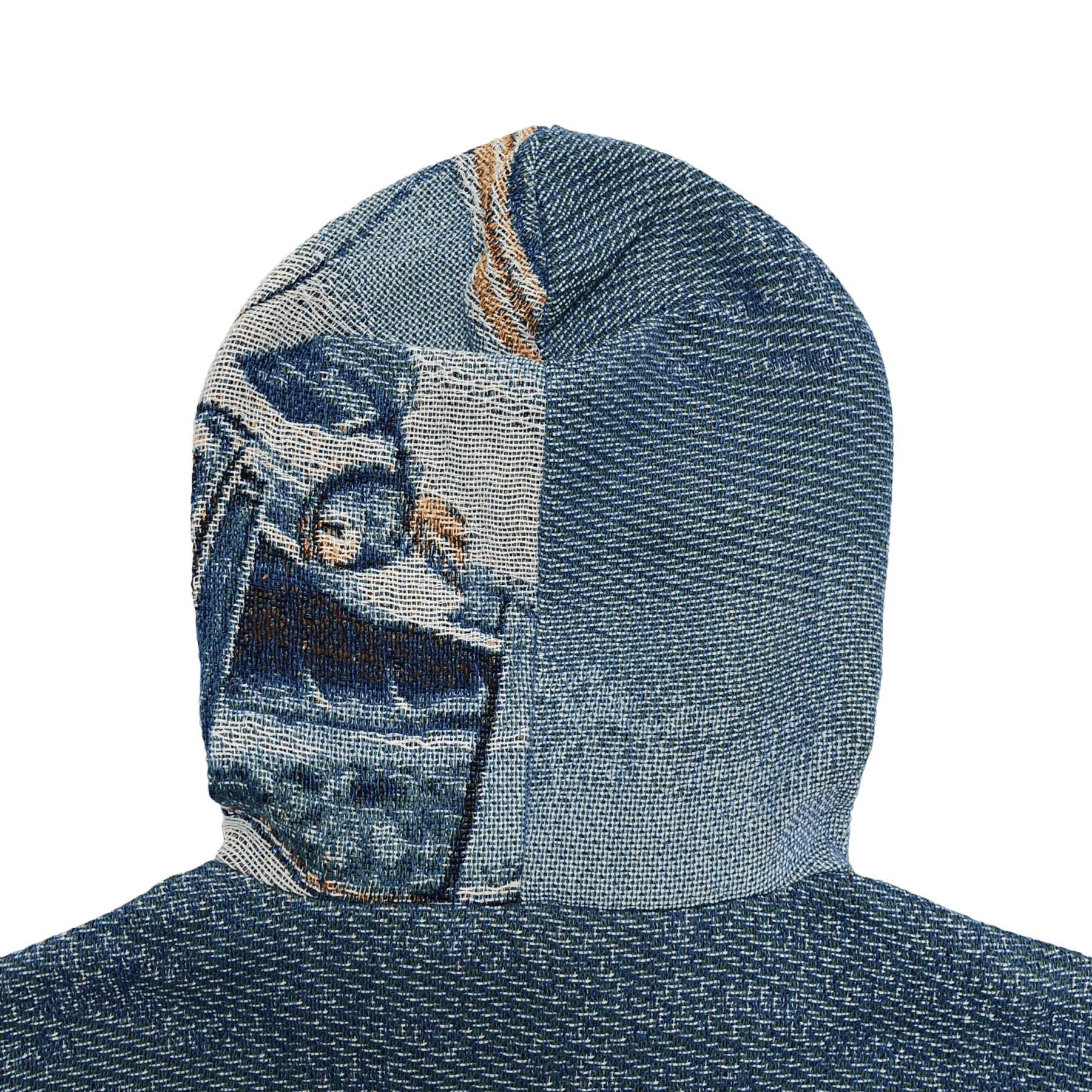 RDMCLOTHINGART tapestry hoodie Blue Nip Tapestry