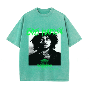 RDMCLOTHINGART tapestry hoodie BOB MARLEY HEAVY WEIGHT COTTON TEE-8924