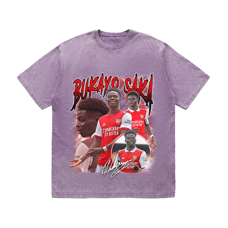 RDMCLOTHINGART tapestry hoodie BUKAYO SAKA HEAVY WEIGHT COTTON TEE-9151