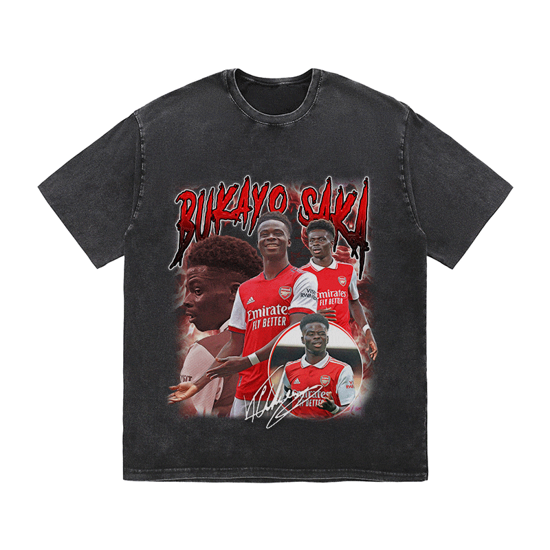RDMCLOTHINGART tapestry hoodie BUKAYO SAKA HEAVY WEIGHT COTTON TEE-9151